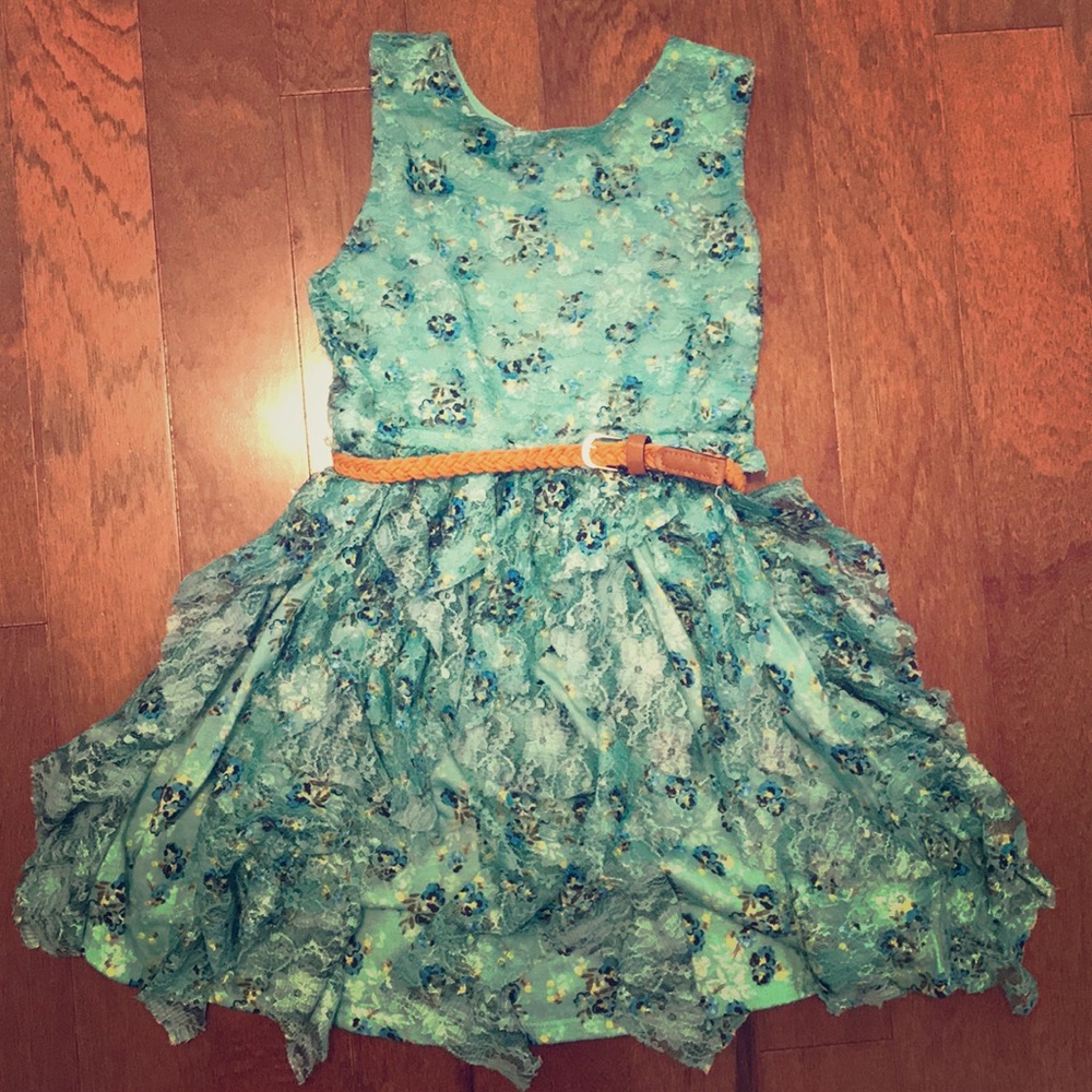 Justice ruffled girls dress